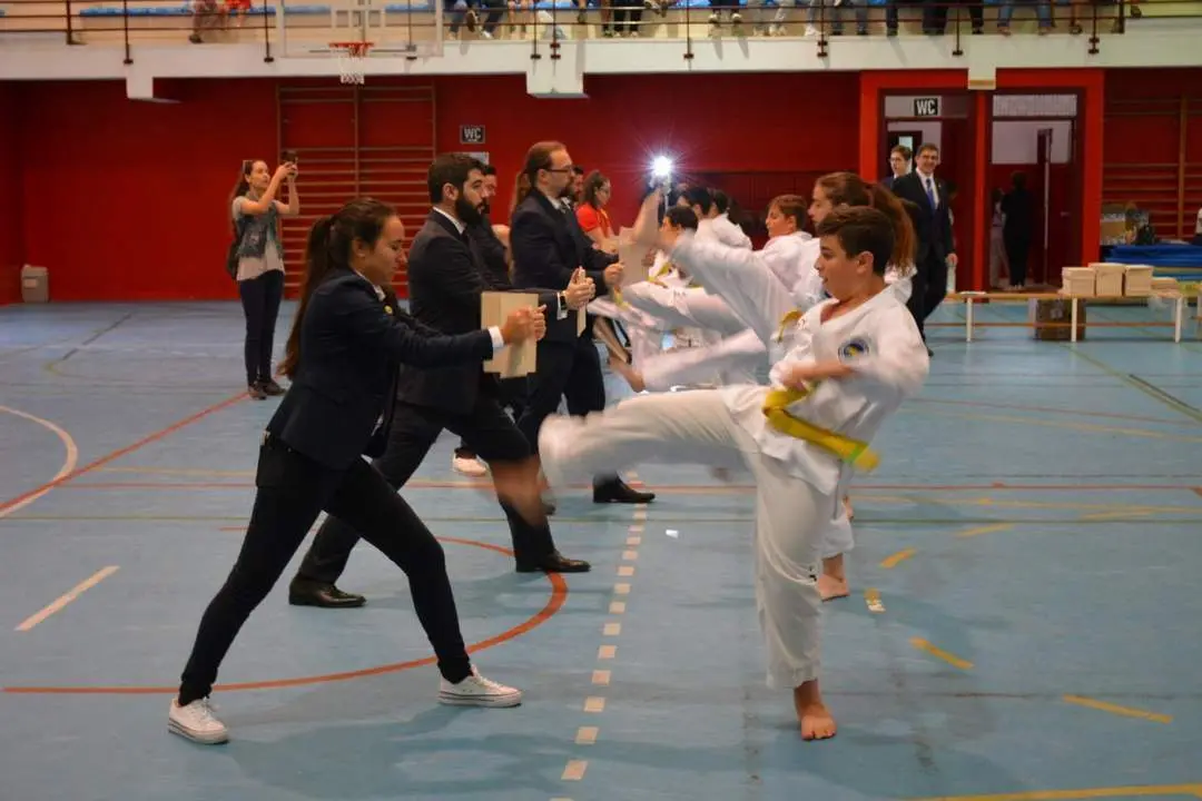 Examen de taekwondo en San Roque. - AI