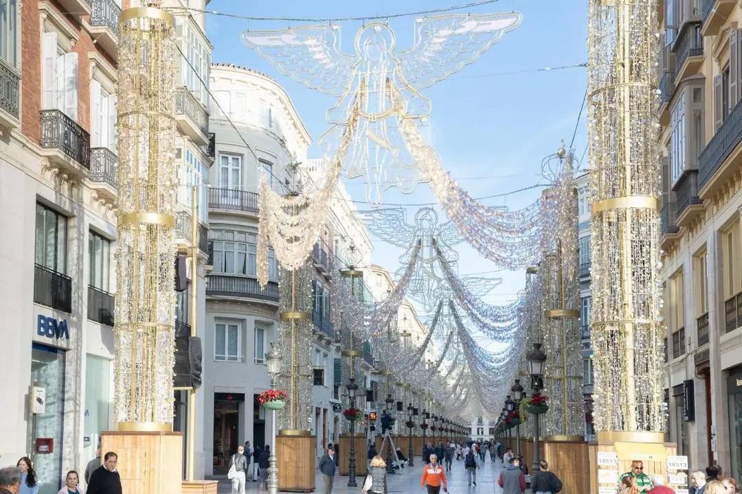 Luces en Calle Larios. - Ayto. M&aacute;laga