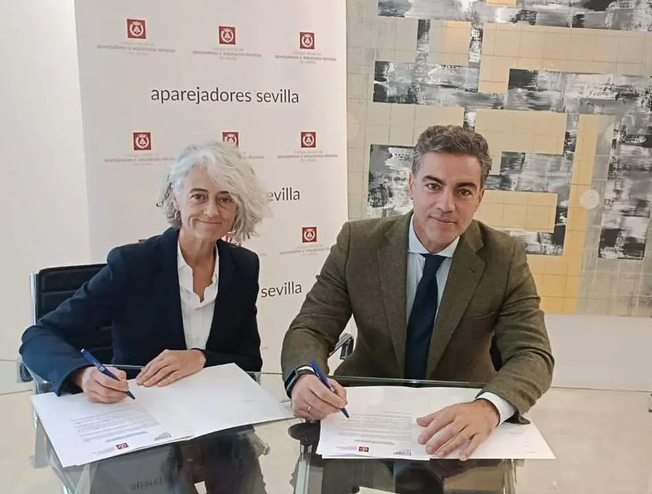 Firma del acuerdo entre ambos colegios - 