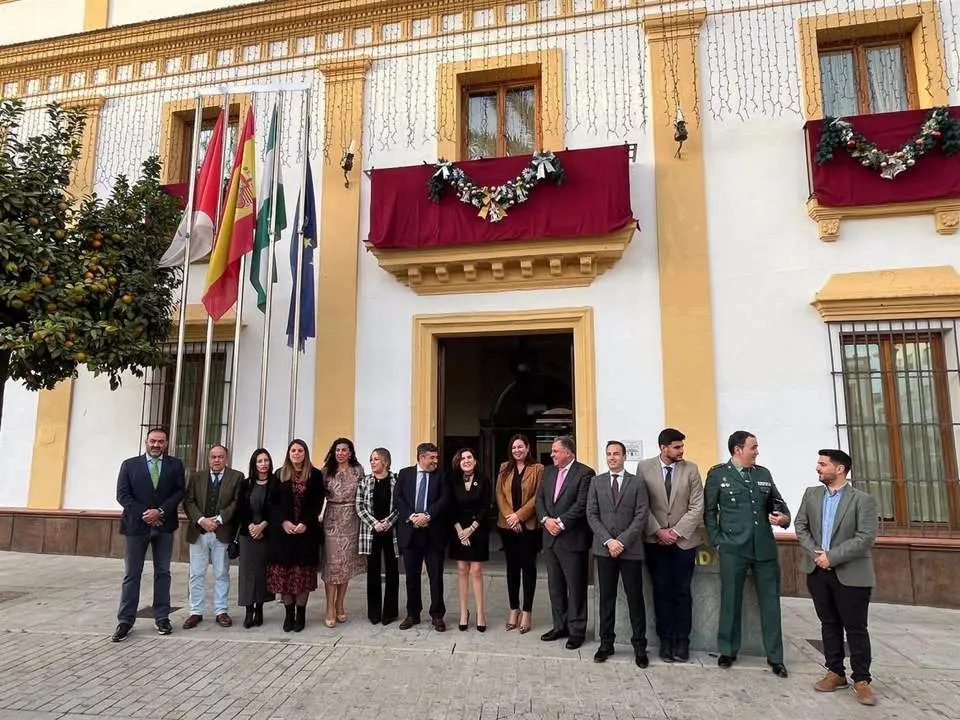 Roc&iacute;o Blanco, en su visita al Ayuntamiento de La Palma del Condado  - J.A.