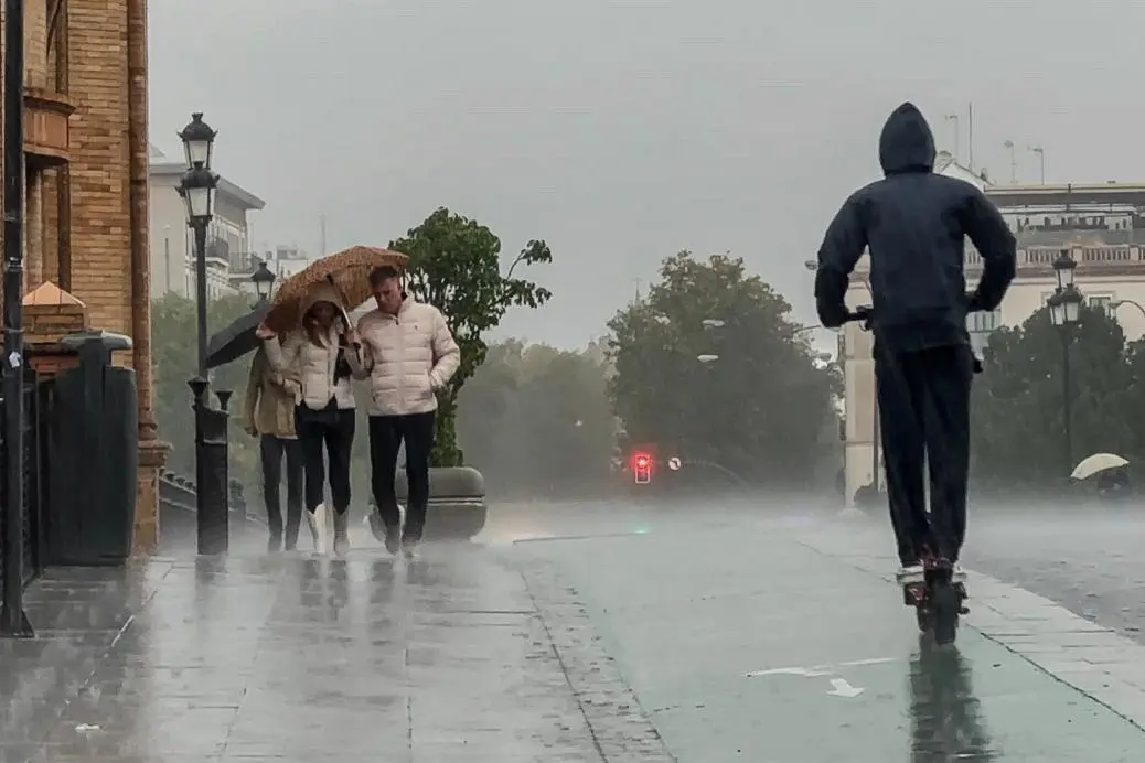 Lluvias en noviembre en Sevilla. - Archivo
