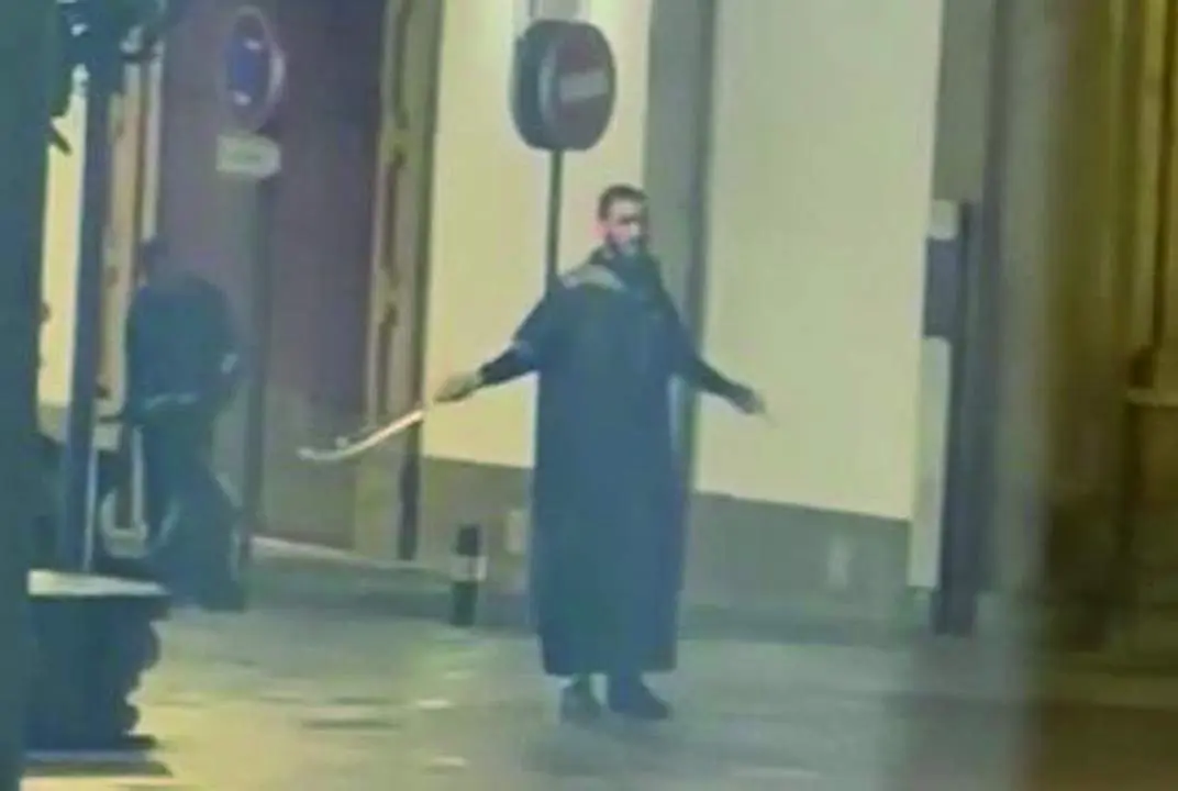 Yassine Kanjaa, tras el ataque en la Iglesia de la Palma. - VIVA