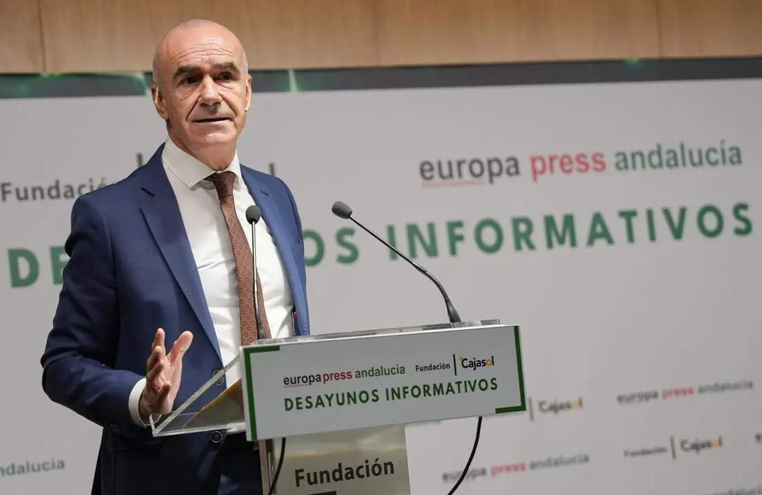 Antonio Mu&ntilde;oz, en el desayuno. - EP