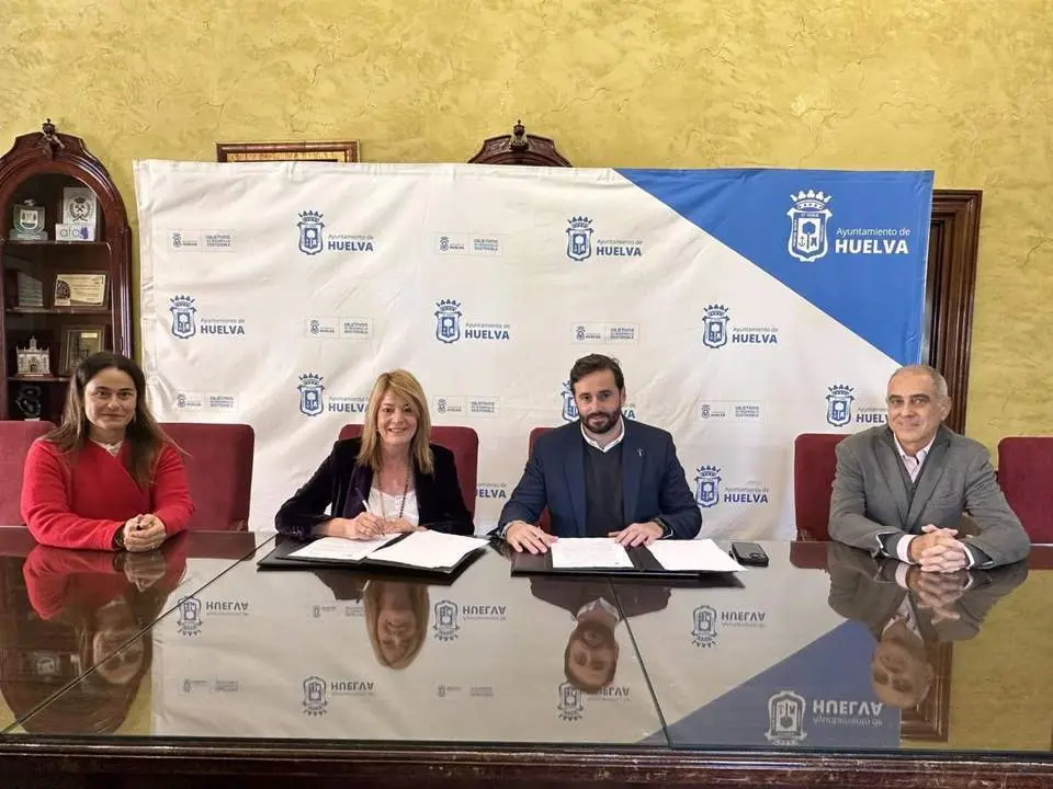 Firma acuerdo Ayuntamiento de Huelva y C&aacute;mara de comercio - Ayto Huelva