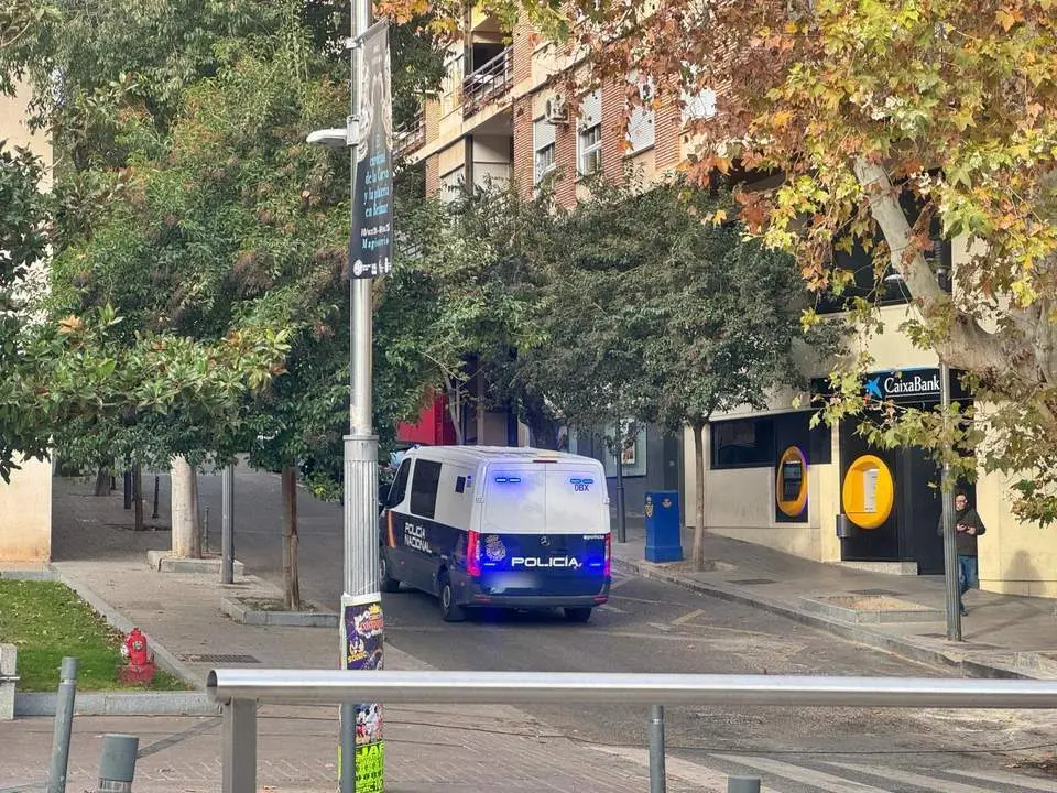 Un coche de la Polic&iacute;a Nacional, en Ja&eacute;n.  - Fran Cano