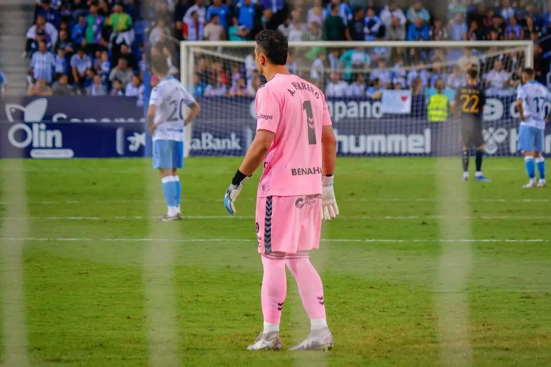 Alfonso Herrero, durante el M&aacute;laga-Castilla - M&Aacute;LAGA CF