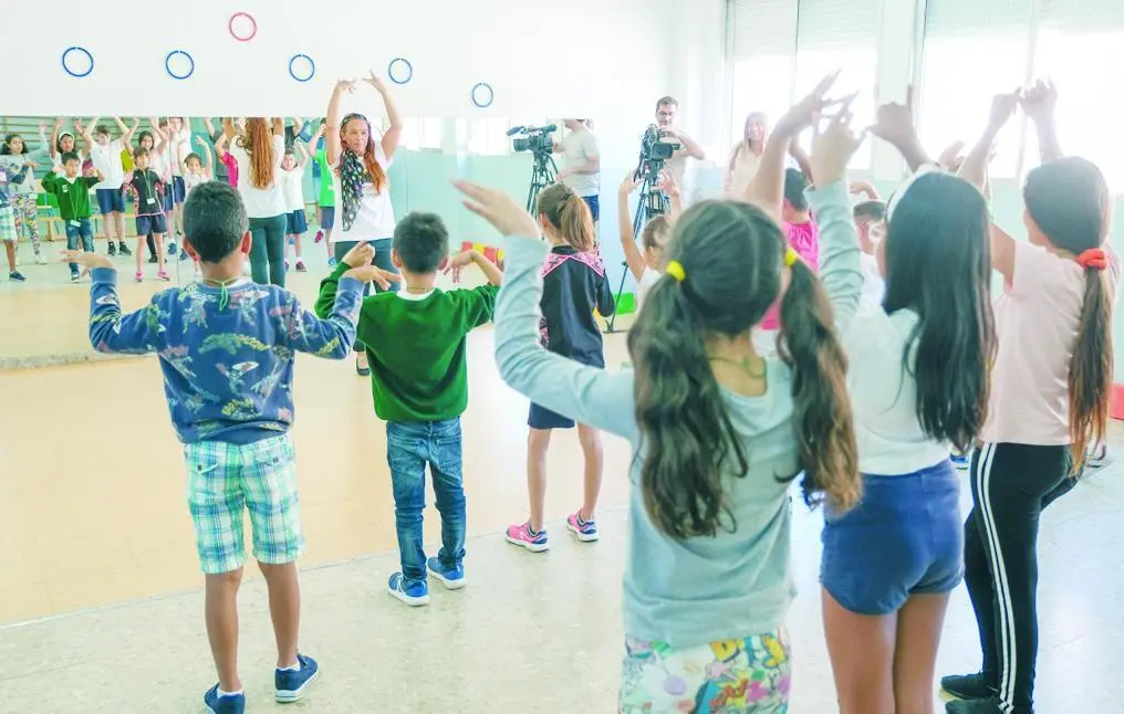 El gimnasio del CEIP Adolfo de Castro. - Viva