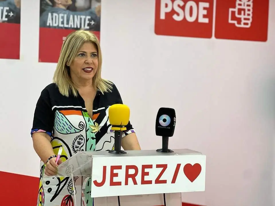 Mamen S&aacute;nchez en rueda de prensa - PSOE