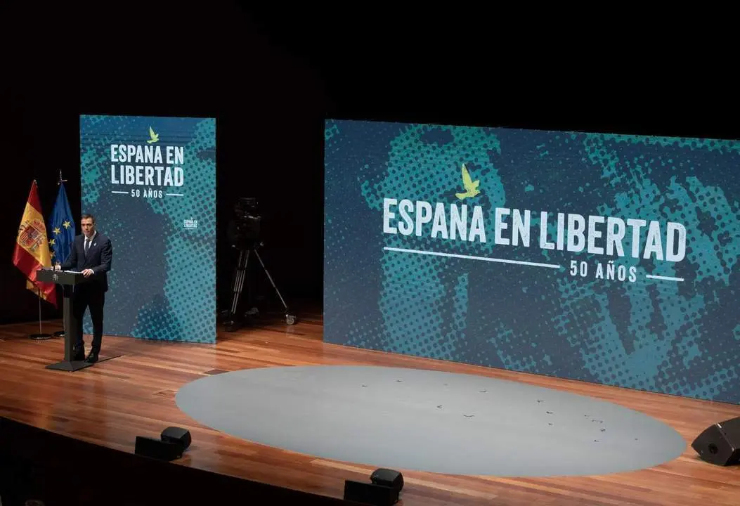 Pedro S&aacute;nchez en el acto inaugural. - EP