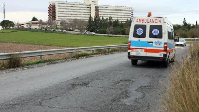 Carretera de acceso al Infanta Elena. - VH