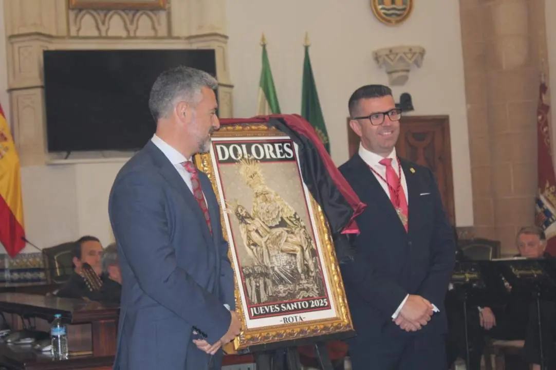 Presentaci&oacute;n del cartel del Jueves Santo de la Hdad. de los Dolores - Viva Rota