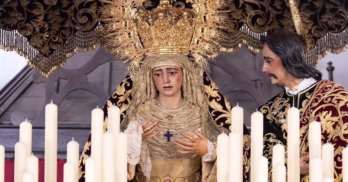 Virgen de la Amargura en su paso de palio - Jos&eacute; Mar&iacute;a Pichardo | Hermandad
