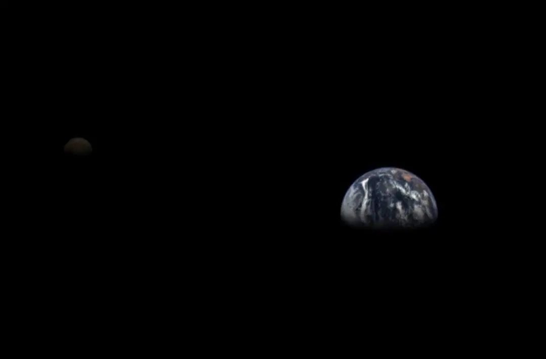 La imagen de la Tierra y la Luna. | Europa Press.