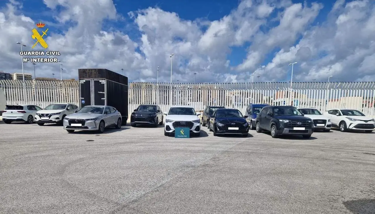 Imagen de los coches recuperados - A.I.