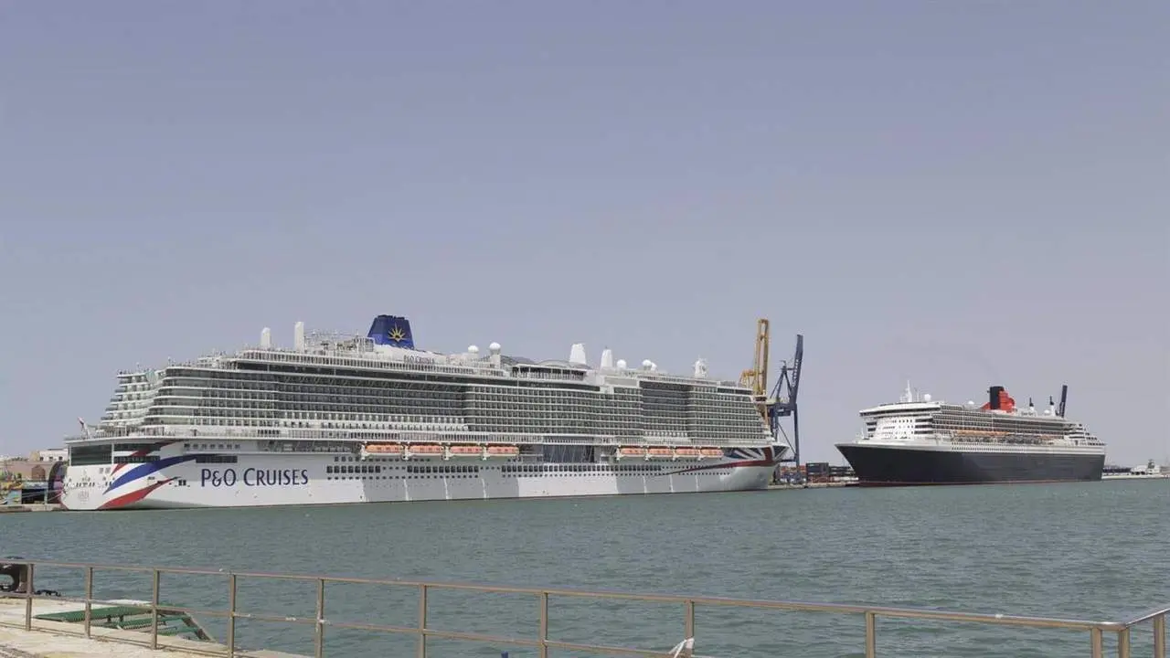 Cruceros atracados en el Puerto de C&aacute;diz, en una imagen de archivo. - E.P.