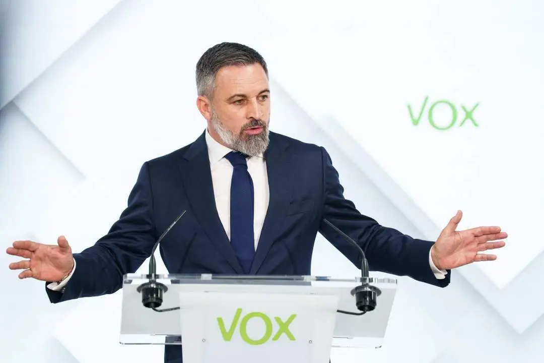 El presidente de Vox, Santiago Abascal. - Europa Press.
