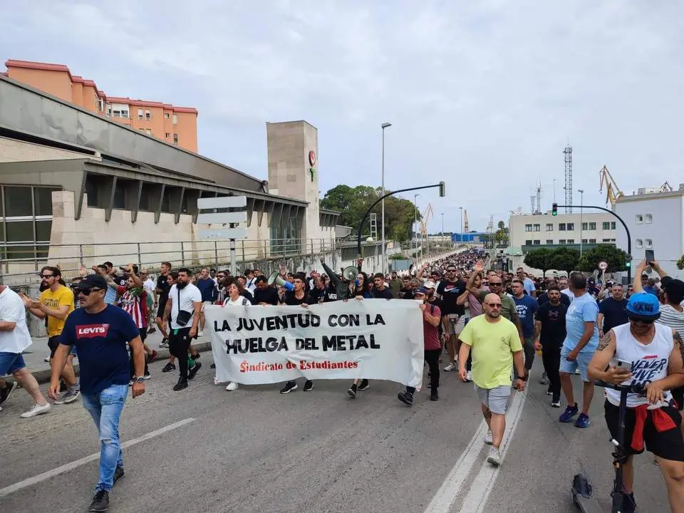 Huelga del metal en C&aacute;diz. - Eulogio Garc&iacute;a