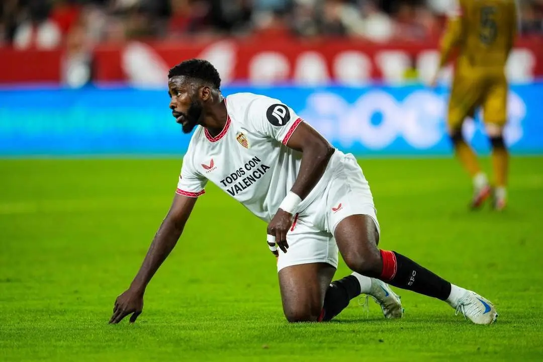 Kelechi Iheanacho jugando un partido con el Sevilla FC. - EP