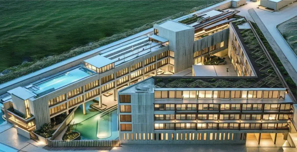 Imagen del hotel proyectado en Puerto Am&eacute;rica. - VIVA