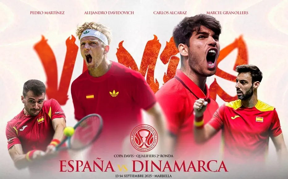 Equipo espa&ntilde;ol para la Copa Davis en Marbella | @RFET