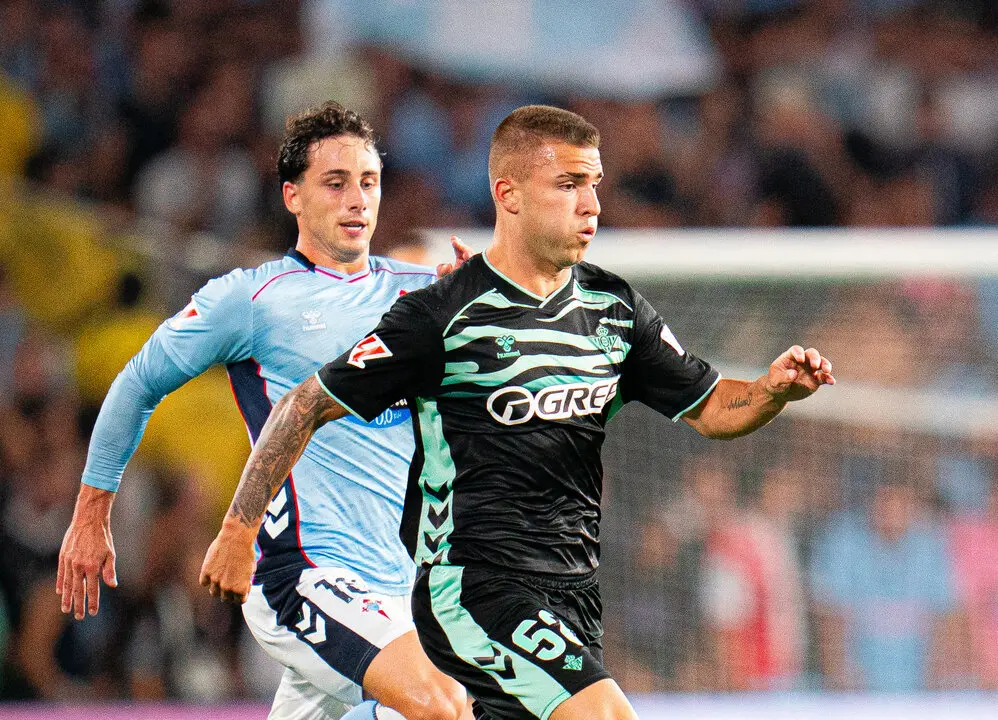 Pablo Garc&iacute;a en el partido contra el Celta de Vigo. | RBB.