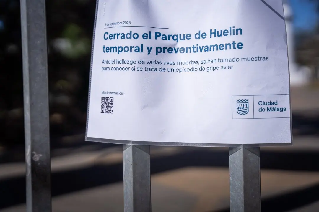 Clausura del Parque de Huelin./Ayto. M&aacute;laga