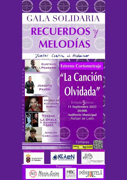 Gala Solidaria contra el Alzheimer en Tomares.| AYTO TOMARES.