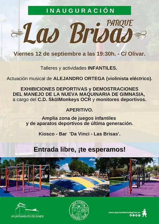 Inauguraci&oacute;n Parque "Las Brisas".| AYTO GINES.