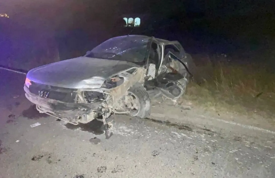 As&iacute; ha quedado el veh&iacute;culo cuyo conductor ha fallecido./ BOMBEROS.