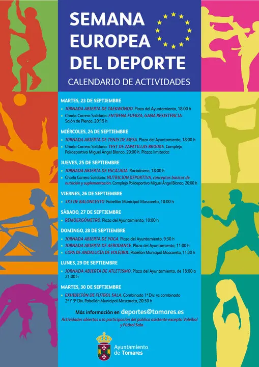 Cartel "Semana Europea del Deporte" de Tomares.| AYTO TOMARES
