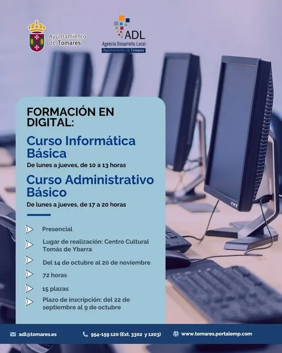 Cursos de formaci&oacute;n en Tomares.| AYTO TOMARES