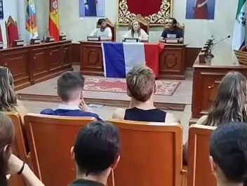 Recepci&oacute;n de Erasmus en Marmolejo. | Ayuntamiento