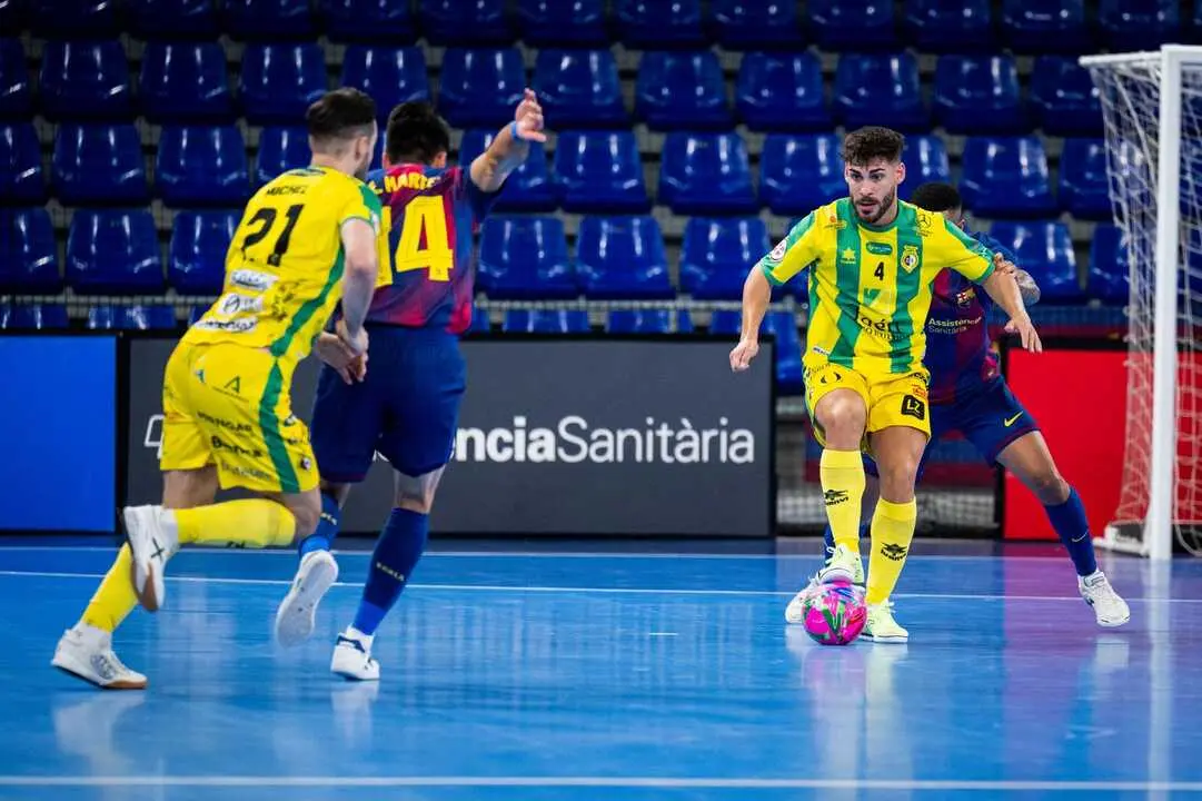 Derrota del Ja&eacute;n FS en el Palau Blaugrana. - Foto: Ja&eacute;n FS.