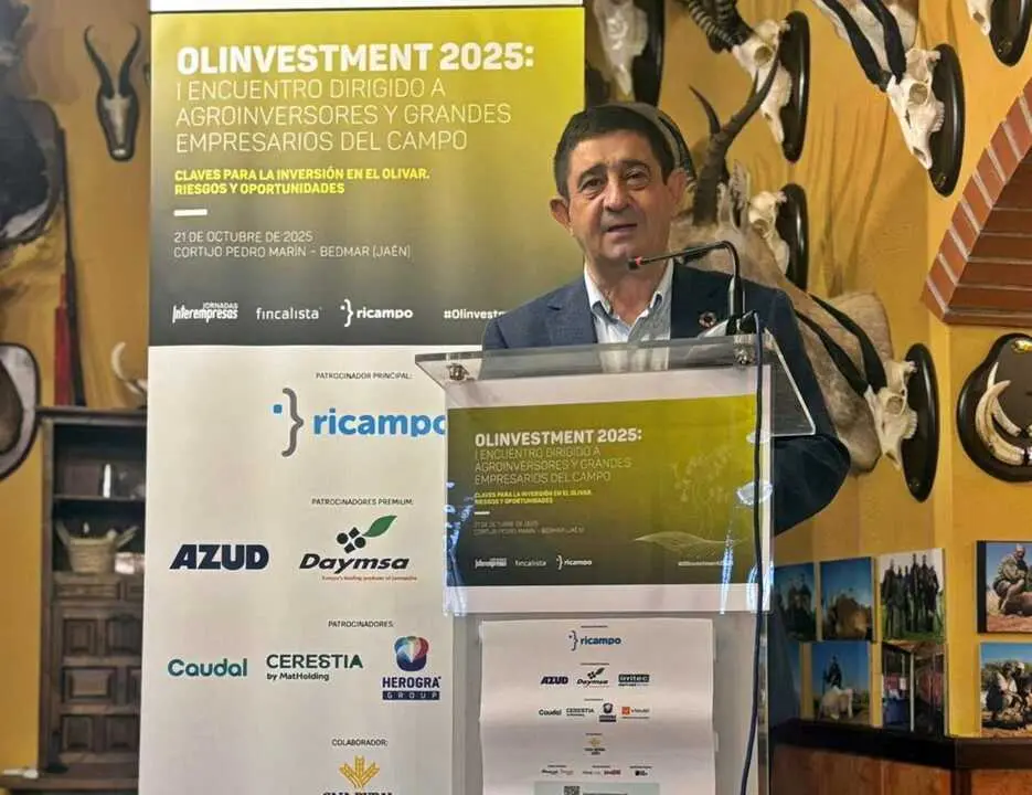 Intervenci&oacute;n de Reyes en el I Encuentro Olinvestment. - Foto: Diputaci&oacute;n