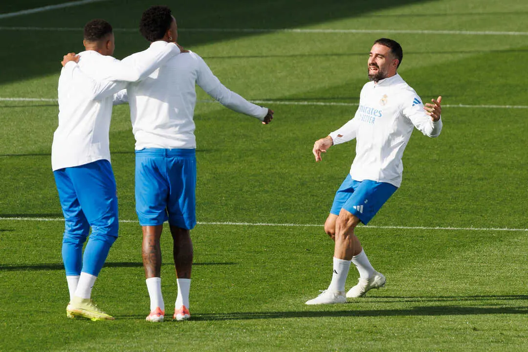 Carvajal, entrenando. | EFE