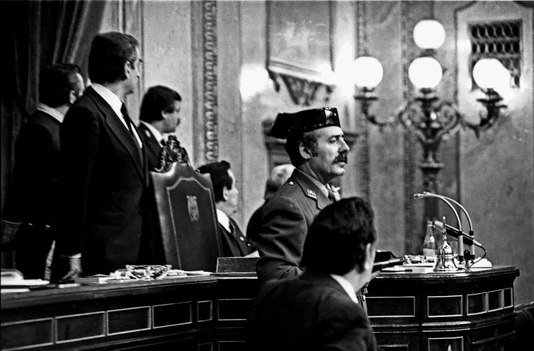  El teniente coronel de la Guardia Civil, Antonio Tejero, accede al Congreso. | Europa Press. 