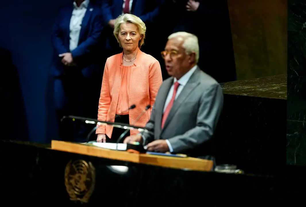 La presidenta de la Comisi&oacute;n Europea, Ursula von der Leyen, y el presidente del Consejo, Antonio Costa. | Europa Press.