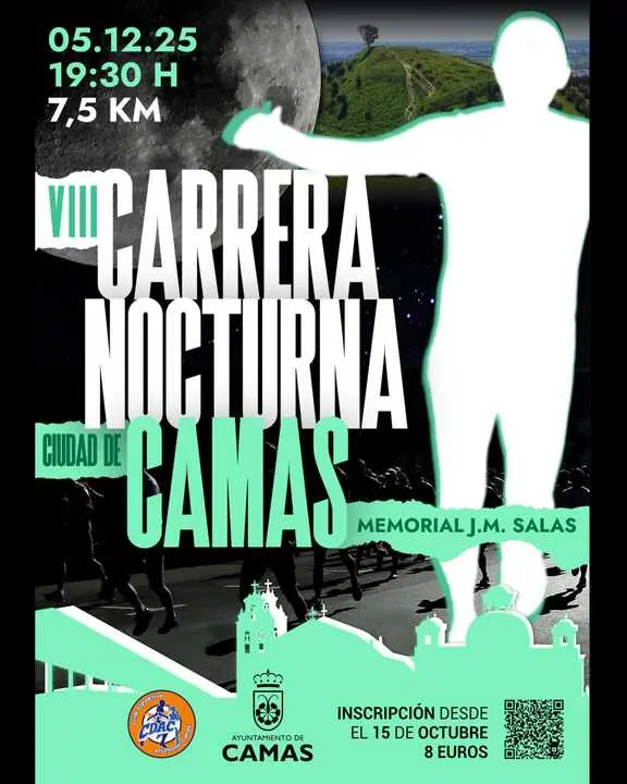 Cartel de la Carrera Nocturna de Camas.| AYTO CAMAS