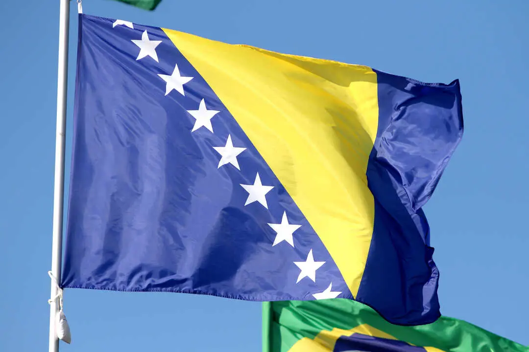Bandera de Bosnia. | Europa Press.