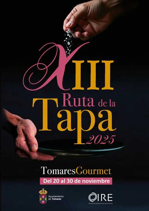 Cartel XIII Ruta de la Tapa Tomares Gourmet 2025.| AYTO TOMARES