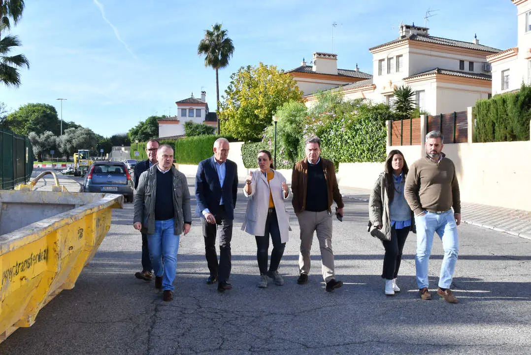 Obras de Camino de Villamanrique en Tomares.| AYTO TOMARES