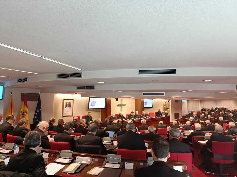 Los obispos reunidos en Asamblea Plenaria, este martes 18 de noviembre. | Europa Press.