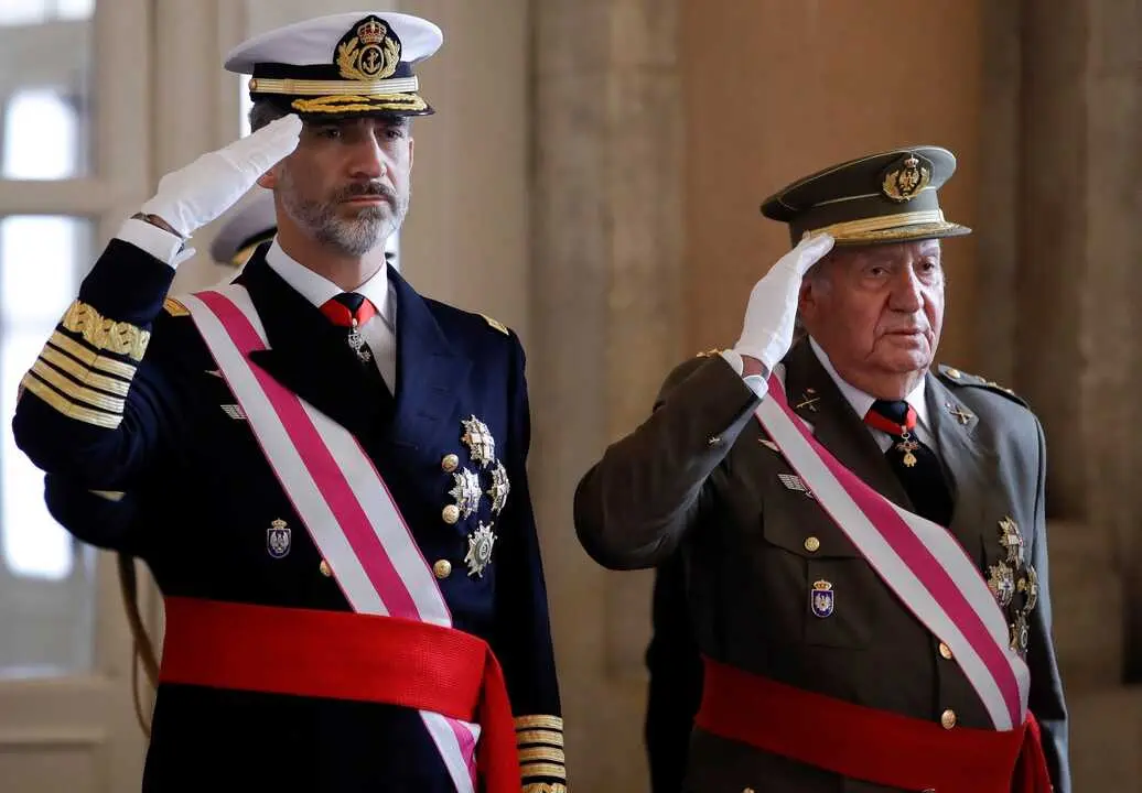 Felipe VI preside la Pascua Militar con la presencia del Rey Juan Carlos. | Europa Press.
