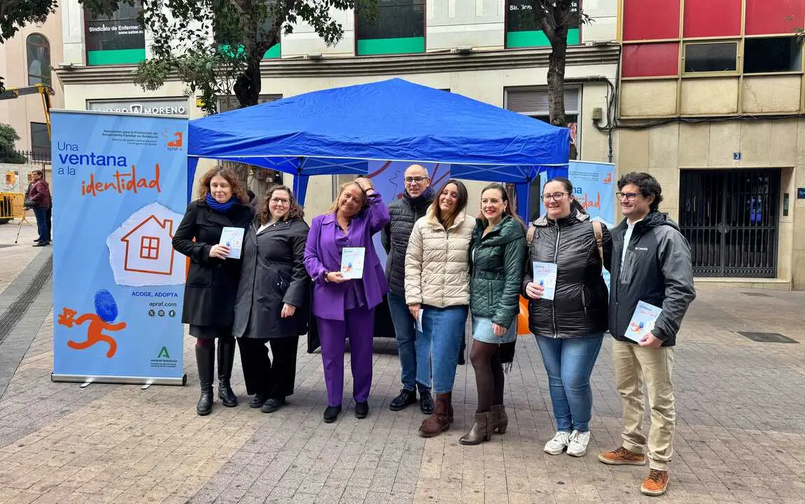 La campa&ntilde;a 'Una ventana a la identidad', en la calle Rold&aacute;n y Mar&iacute;n. - Foto: Fran Cano