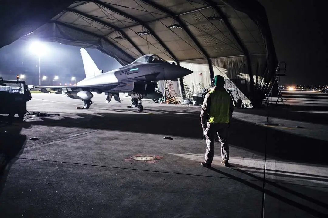 Un caza Eurofighter.
- JOSE FIGUEREDO LOPEZ / EMAD