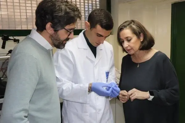 Los investigadores del estudio Rafael Lucena, Carlos Calero y Soledad C&aacute;rdenas. -EP
