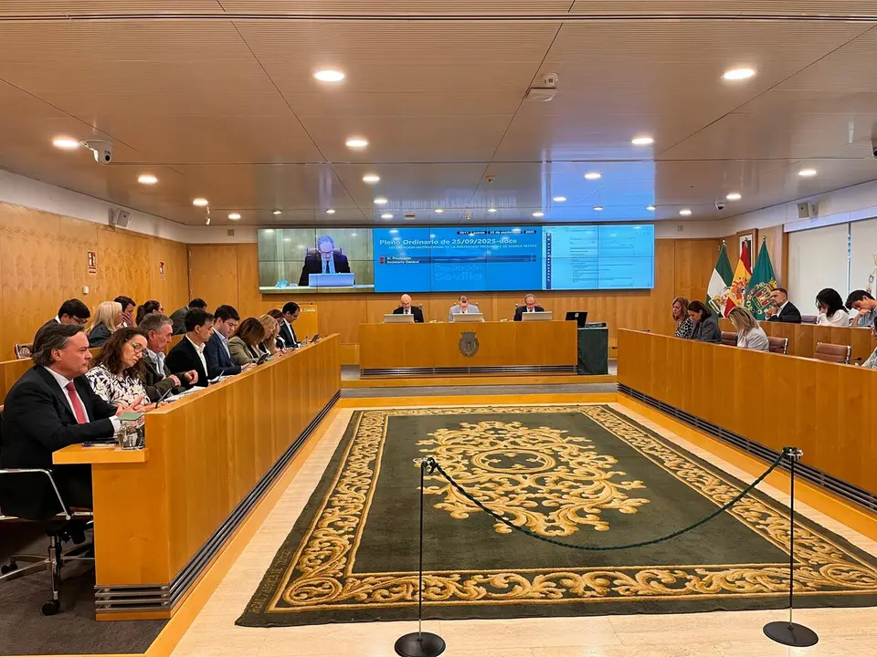Pleno Diputaci&oacute;n de Sevilla. | Europa Press