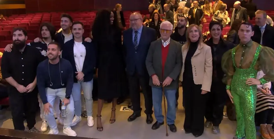 Autoridades y personalidades en el acto "50 a&ntilde;os en Libertad".