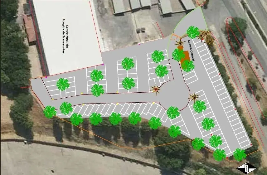 Plano de nuevos aparcamientos en el Recinto Ferial Alfonso S&aacute;nchez Herrera de Ja&eacute;n | AYUNTAMIENTO DE JA&Eacute;N