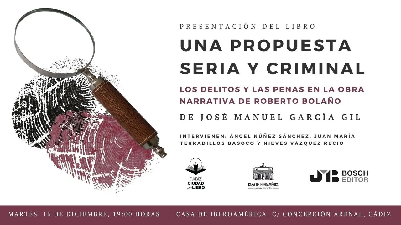 Presentaci&oacute;n del libro 'Una propuesta seria y criminal' de Jos&eacute; Manuel Garc&iacute;a Gil | AYUNTAMIENTO DE C&Aacute;DIZ